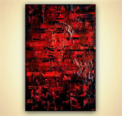 Abstract Paintings By Osnat Fine Art Royalty Abstract Red Abstract
