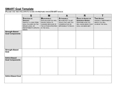 Smart Goals Template Excel 48 Smart Goals Templates Examples