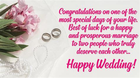 Happy Wedding Wishes And Messages For Everyone Marriage Greetings