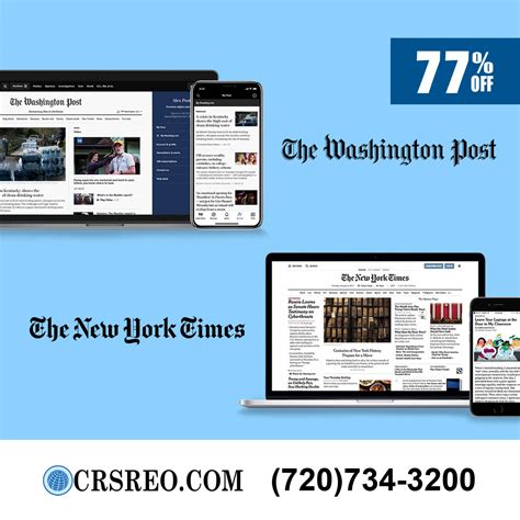 New York Times And Washington Post Digital Subscription For 129