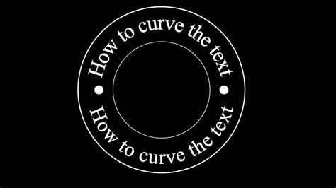 How To Curve The Text In A Circular Way Or Any Path Basic