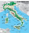 Italy Large Color Map
