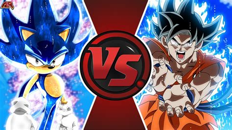 Sonic Vs Goku Anime Movie Sonic The Hedgehog Vs Dragon Ball Super