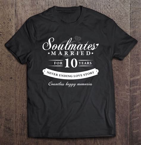 10th Wedding Anniversary Shirt 10 Years Of Marriage