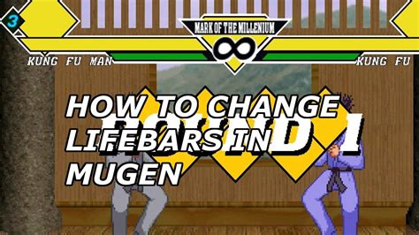 Mugen Tutorial How To Change Life Bars Youtube