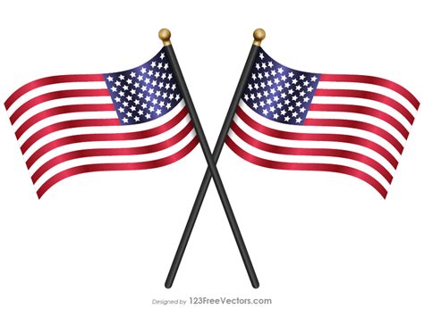 clipart crossed flags