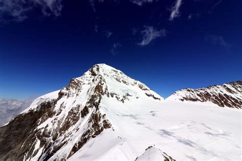 Wallpaper Id 1080954 Snow Capped Mountain Landscape Blue Sky