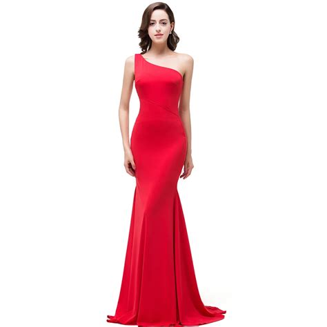 Final Clear Out Evening Gown 2019 New One Shoulder Mermaid Elegant