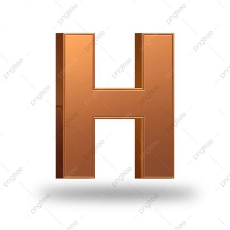 H Letter 3d Transparent Png 3d Letter H Golden Luxury 3d Font