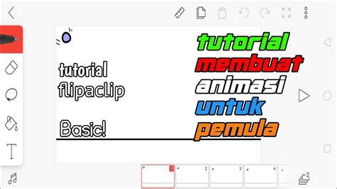 Tutorial Membuat Animasi Untuk Pemula Tutorial Flipaclip Basic