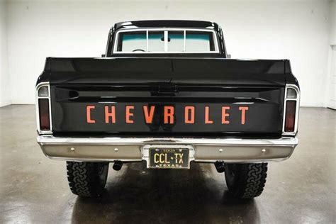 1967 Chevrolet C10 Cst Custom 4x4 378 Miles Black Pickup Truck 396 Big