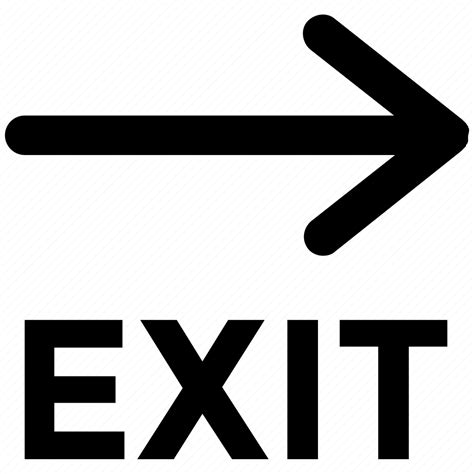 Exit Exit Arrow Exit Sign Exit Signal House Door Out Sign Icon