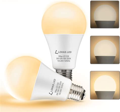 Lohas A21 3 Way Led Light Bulbs 50100150w Equivalent 3
