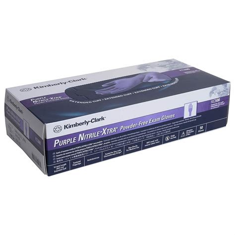 Purple Nitrile Gloves Kc500 Xtra Exam By Halyard Large 50box Fr