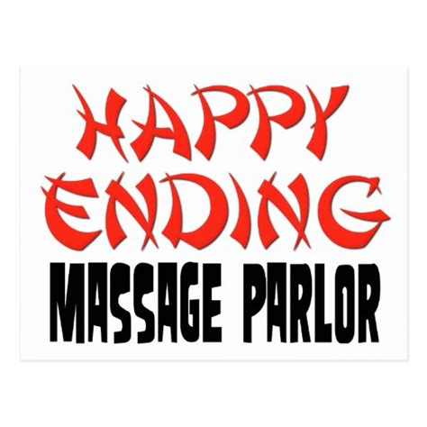 Happy Ending Massage Parlor Postcard Zazzle