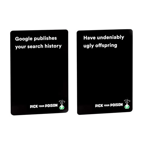 Pick Your Poison Card Game The “what Would You Rather Do” Party Game After Dark Edition Buy