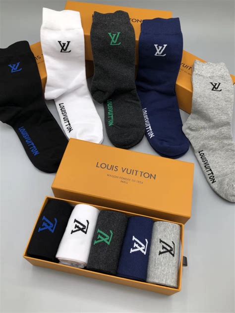 Cheap 2020 Cheap Unisex Louis Vuitton Socks 5 Pairs Per Box 215963