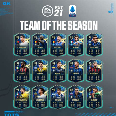 Serie A Team Of The Season Tots Fut 21 Ea Sports Official Site