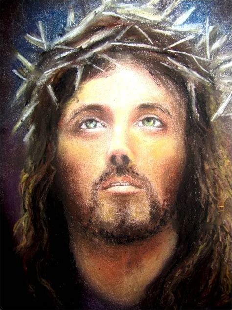 Clases De Dibujo Y Pintura Rostro De Jesús Crucificado Rostro De