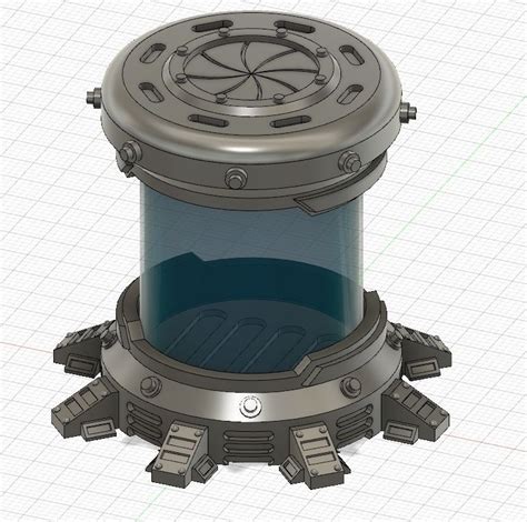 Sci Fi Cryo Chamber 3d Model 3d Printable Cgtrader
