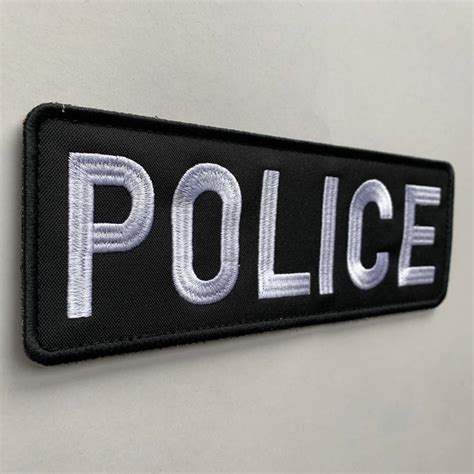 Uuken 85x3 Inches Large Embroidery Cloth Fabric Police Vest Patch 3x8