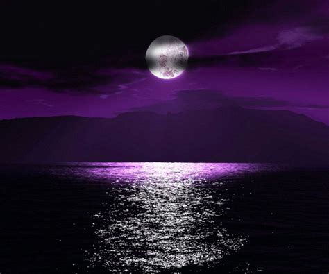Full Moon Over Water Beautiful Moon Nature Moonlight
