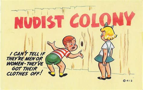 Postcard Gems Nudist Colony