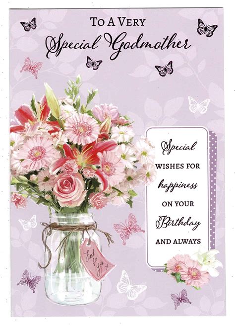 Godmother Birthday Card To A Very Special Godmother On Your Birthday