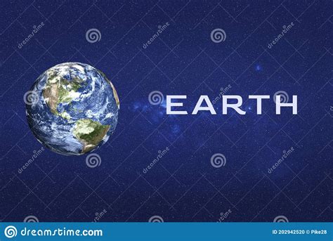Planet Earth In The Space Stock Illustration Illustration Of