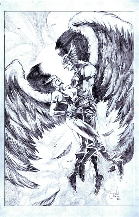 Hawkman N Hawkgirl Commission By Artcavegraphics On Deviantart