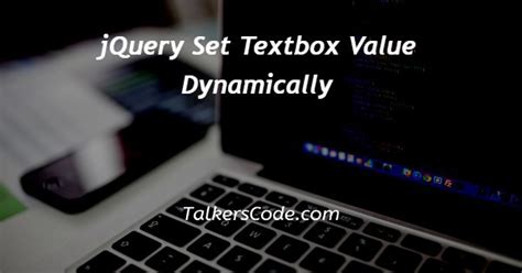 Jquery Set Textbox Value Dynamically