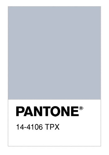 Colore Pantone 14 4106 Tpx Gray Dawn Numerosamenteit