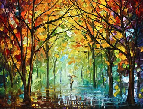 October In The Forest Painting By Leonid Afremov