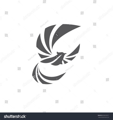 Phoenix Icon, Phoenix Symbol, Phoenix Abstract, Phoenix Template, Phoenix Illustration, Fire 