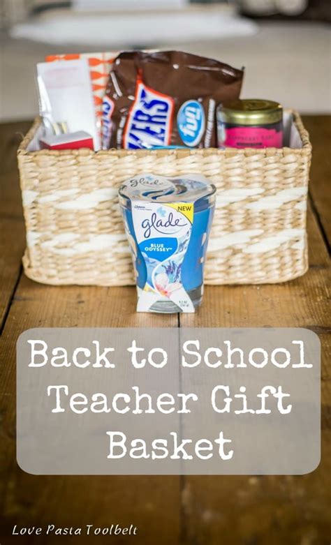 Back To School Teacher T Basket With Glade® Love Pasta And A
