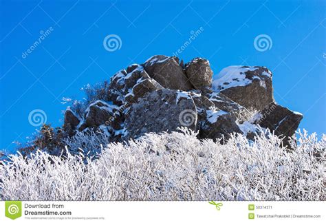 Deogyusan In Winterkorea Stock Image Image Of Seoraksan 50374371
