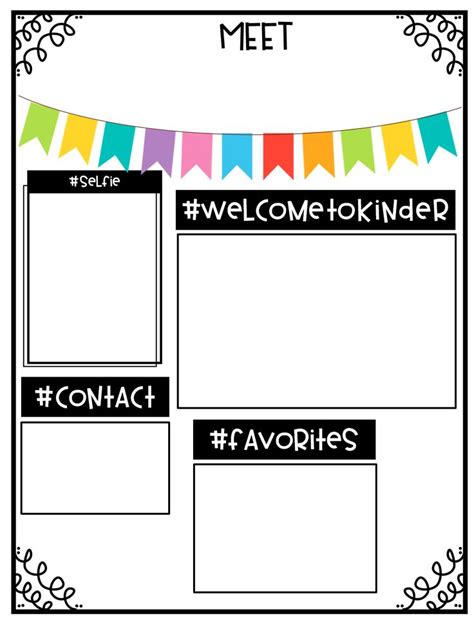 Meet The Teacher Blank Template Free Printable Templates