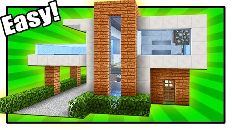 Giving that primary structures of a minecraft are a block of 3d dimension figures and material, a modern minecraft this simple, durable and colorful house is a great example of a minecraft house ideas that turn out just right. How to Build a Modern House in Minecraft - Simple & Easy ...
