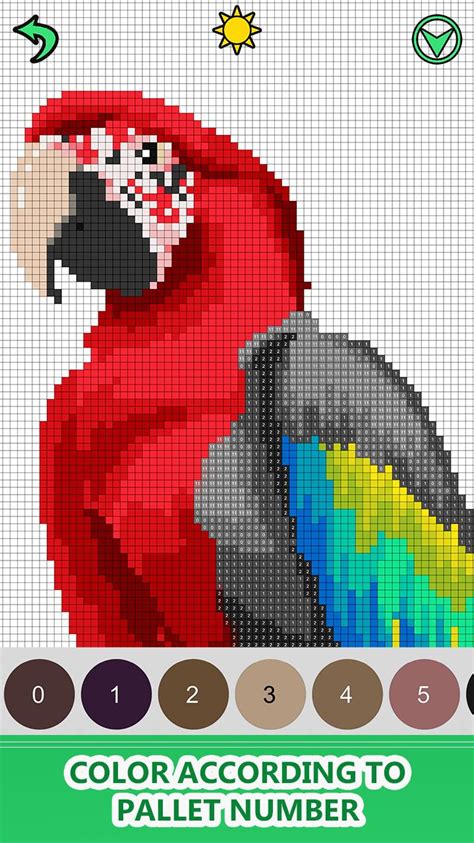 Birds Color By Number Pixel Art Sandbox Coloring For Android Apk