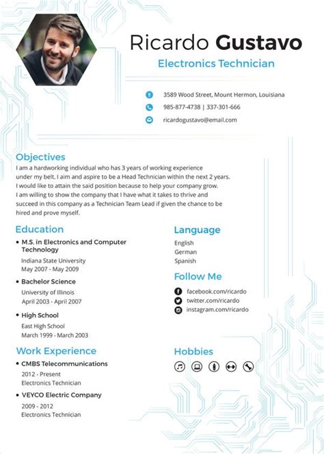 Suggesting and implementing equipment purchases and. Microsoft Word Resume Template - 49+ Free Samples ...