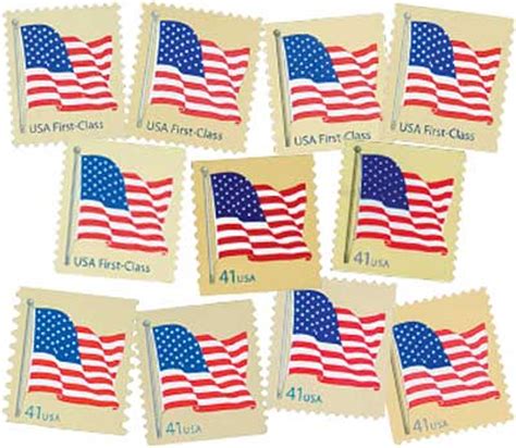 412991 2007 American Flag Collection Of 11 Stamps Mystic Stamp