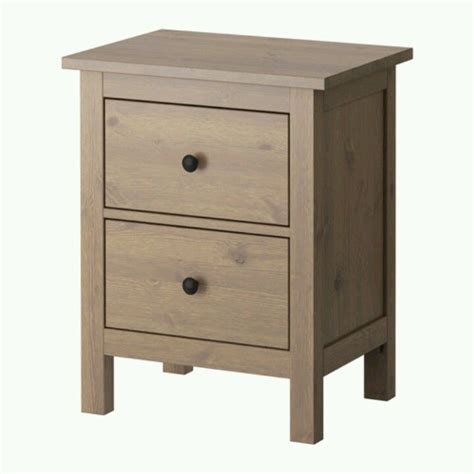 Hemnes Night Stand Grey Brown Ikea At Home Furniture Store Hemnes Ikea