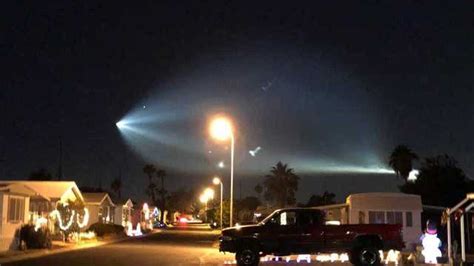 Spacex Rocket Launch Lights Up The Night Sky
