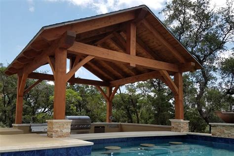 With different options and features available, you can also give this traditional looking pavilion a touch of modern art that will help to make those summer evenings so much more enjoyable. Pavilions San Antonio | Outdoor Pavilion | Covered Patio ...