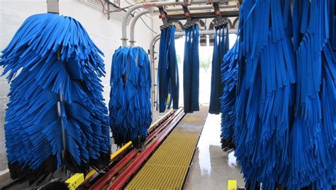 blue auto car wash brushes foamtech