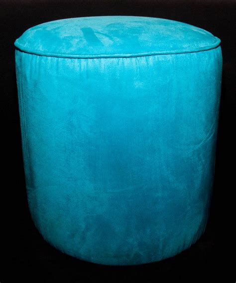 Turquoise Round Ottoman Novelty Party Rentals