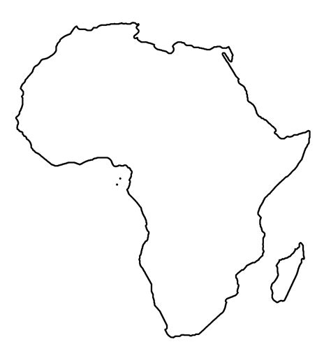 Outline Map Of Africa Clipart Nepal