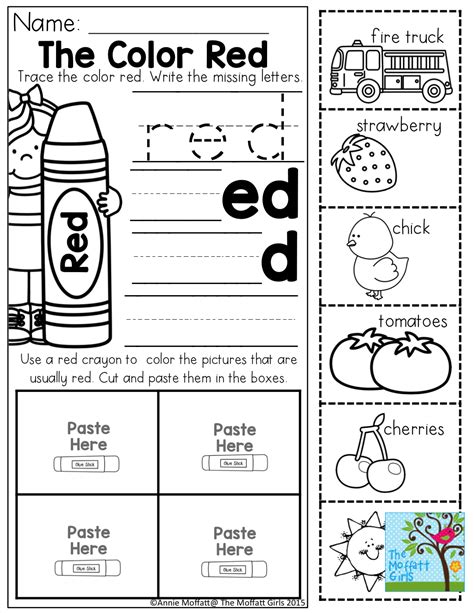 Color Word Worksheets For Preschoolers Ryan Fritzs Coloring Pages