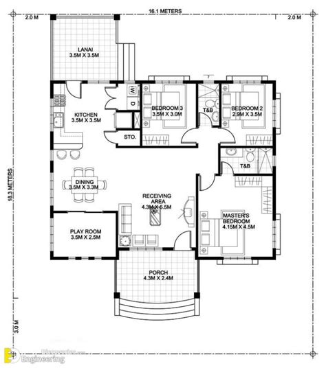 Three Bedroom Bungalow House Design Engineering Discoveries