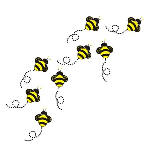 Cartoon Bees Flying Clipart Best